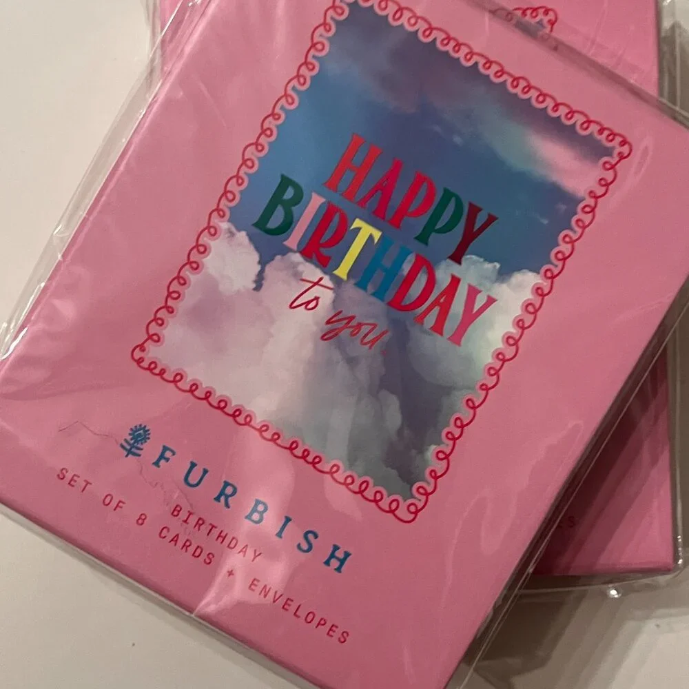 Happy Birthday‎ Note Cards - Two Box Set Blank Inside Fun Stationery NEW